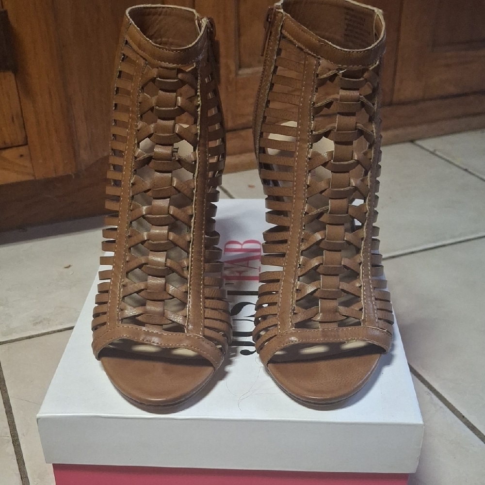 Brown Strappy Women's Sandals